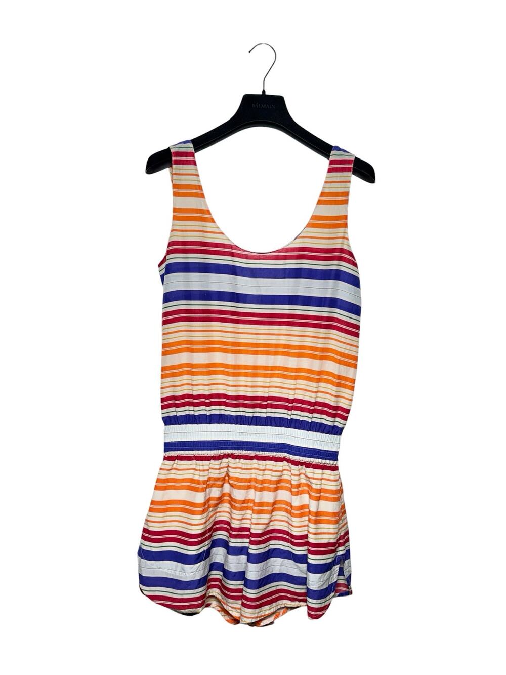 Stella McCartney Striped Tank Romper Cotton & Silk Size S/M